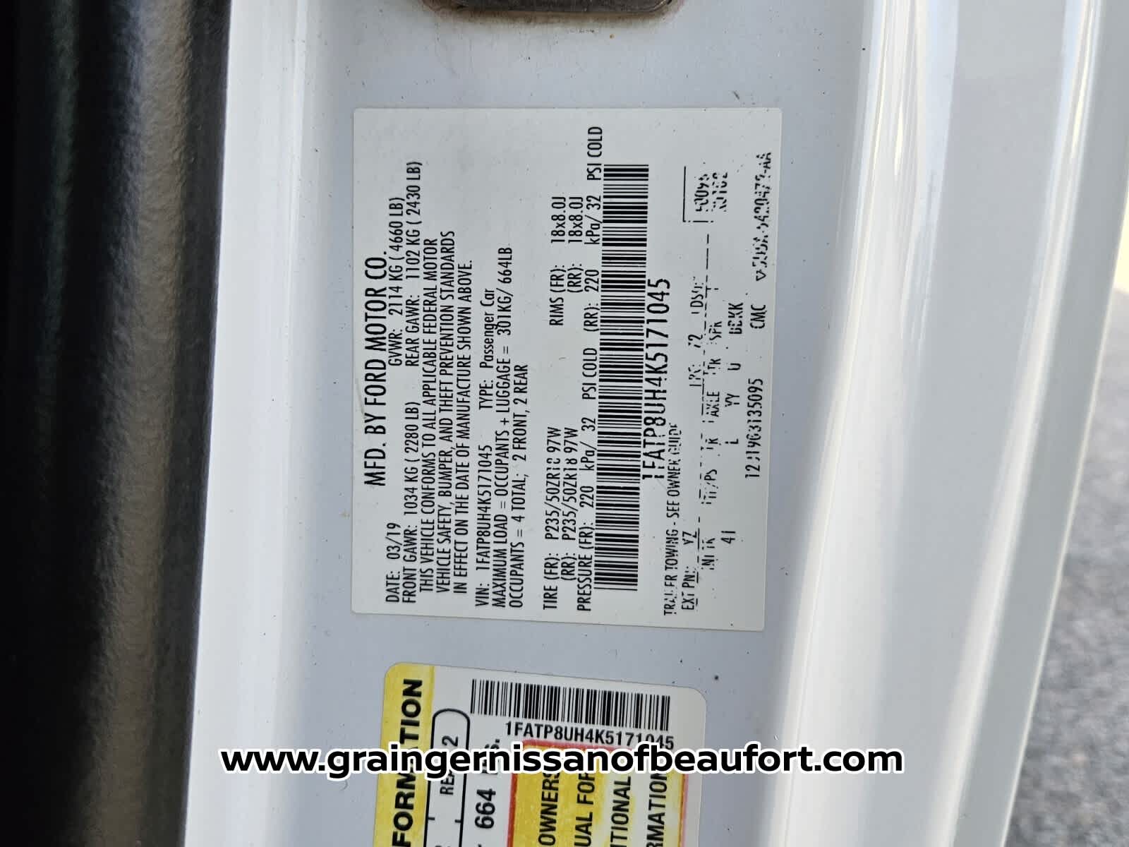 2019 Ford Mustang EcoBoost Premium