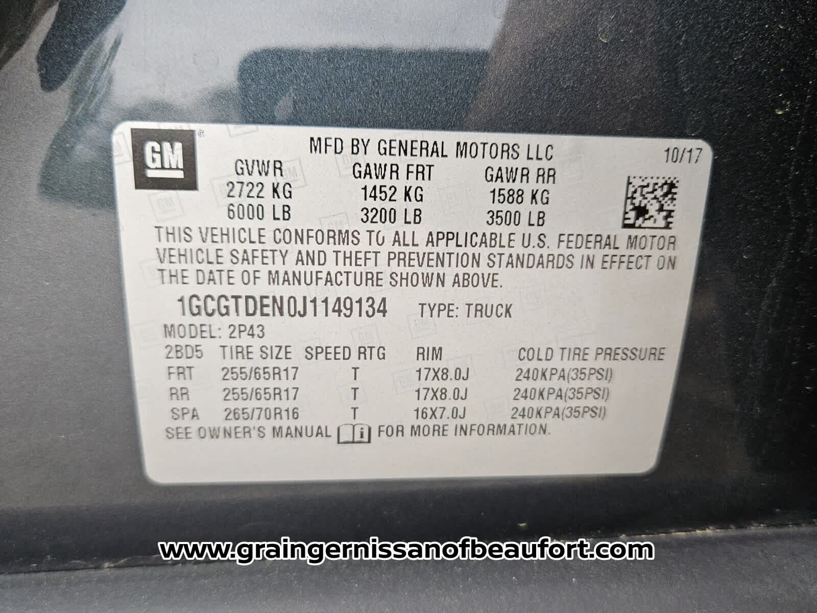 2018 Chevrolet Colorado 4WD Z71