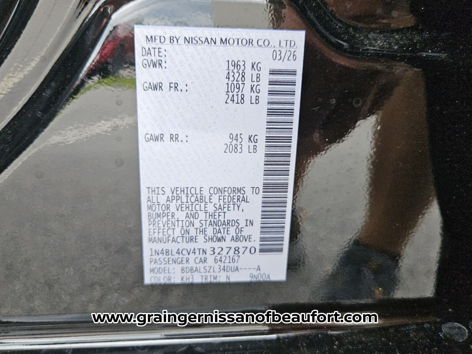 2026 Nissan Altima SR