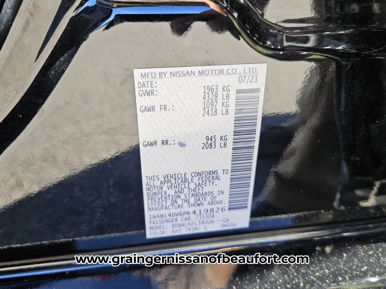 2023 Nissan Altima 2.5 SV