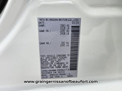 2024 Nissan Altima 2.5 SV