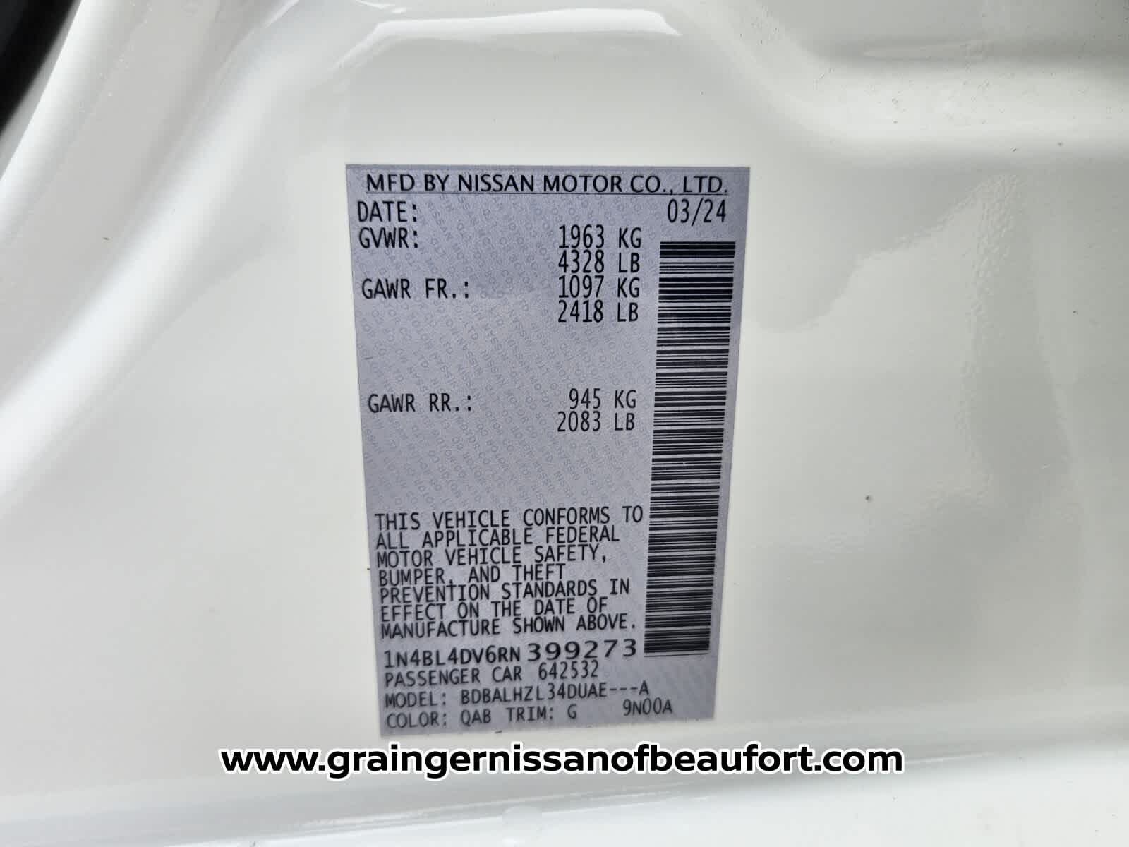 2024 Nissan Altima 2.5 SV