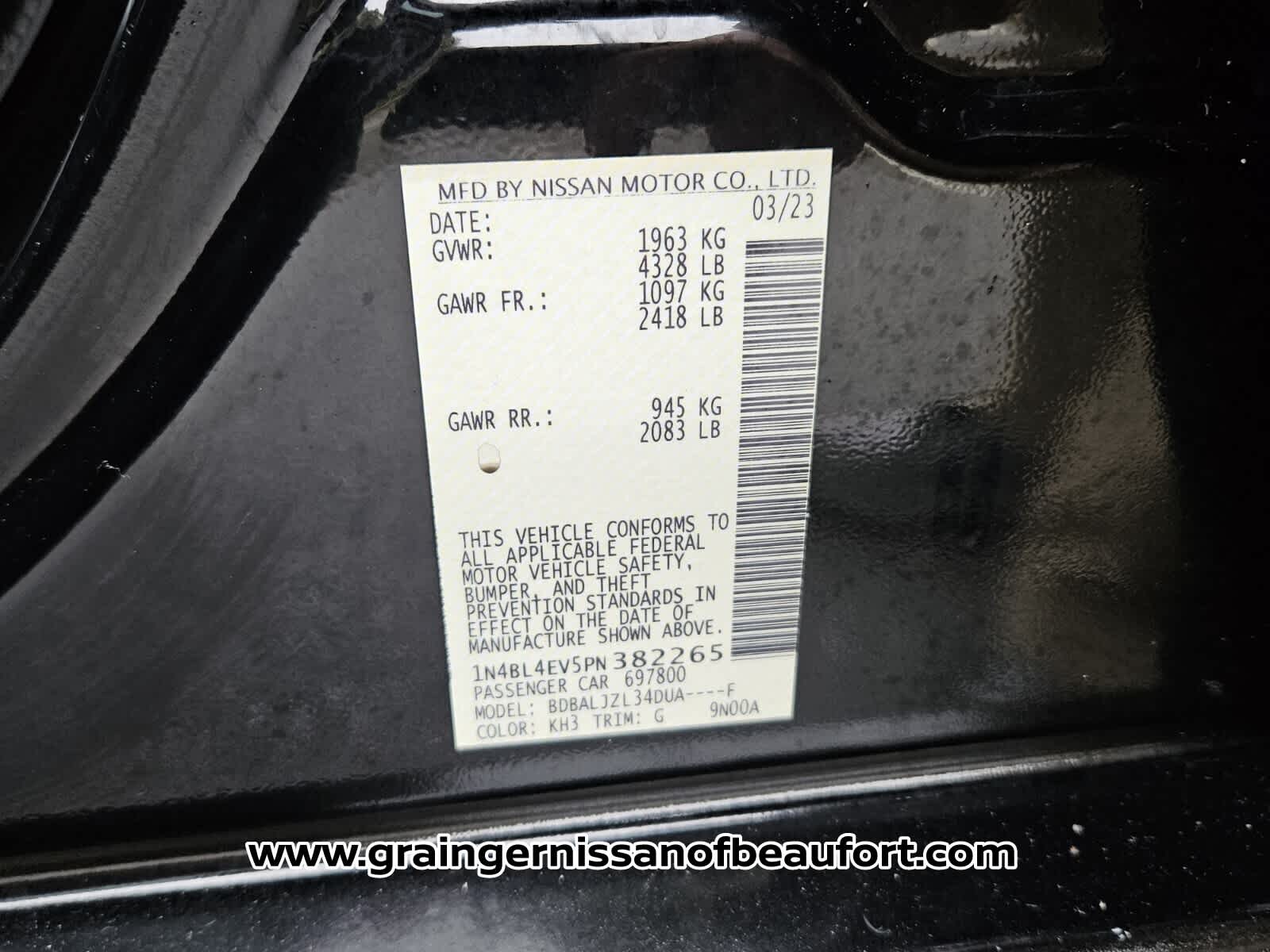 2023 Nissan Altima 2.5 SL