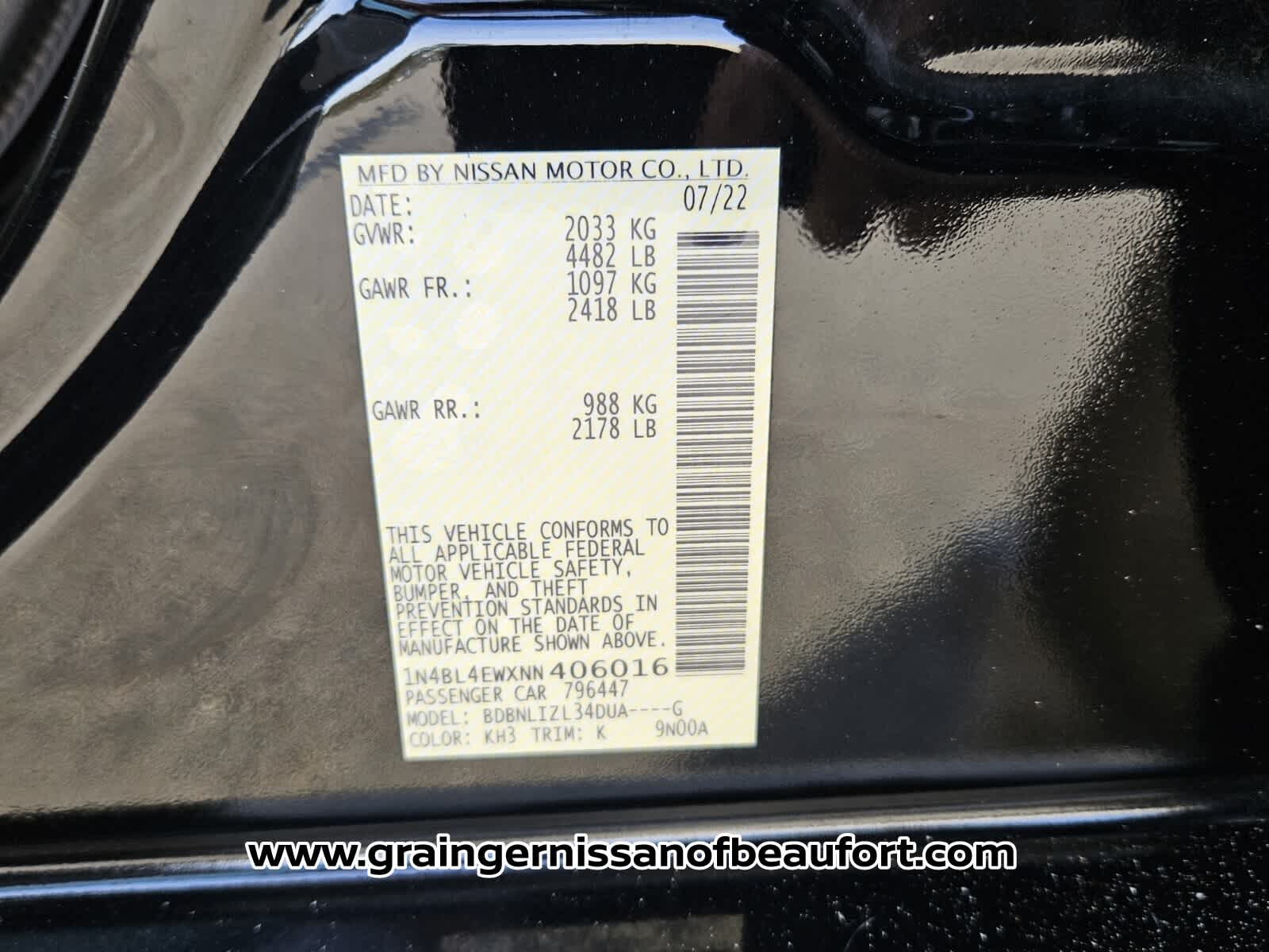 2022 Nissan Altima 2.5 SL