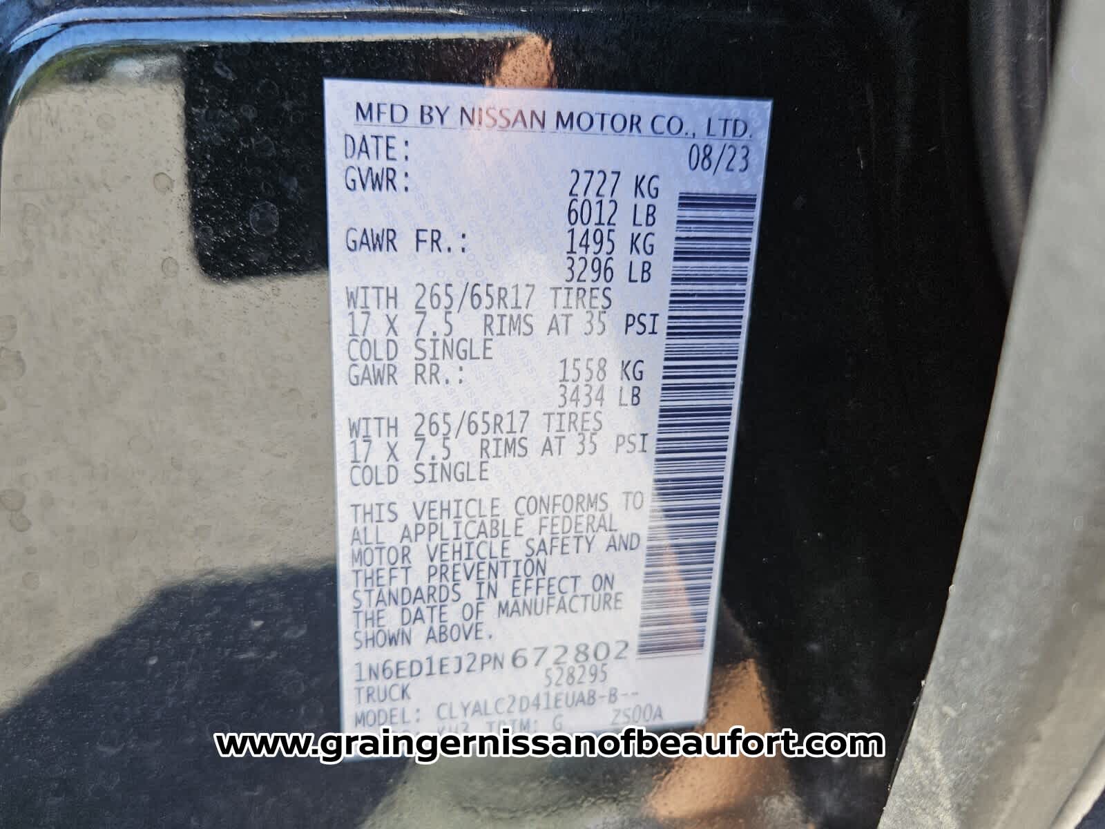 2023 Nissan Frontier SV