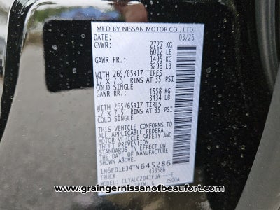 2026 Nissan Frontier SV