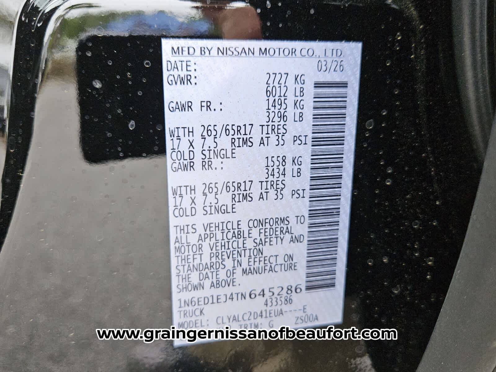 2026 Nissan Frontier SV