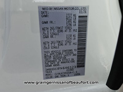 2026 Nissan Frontier PRO-X