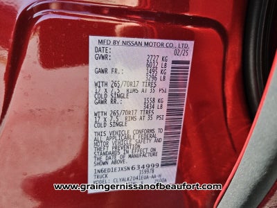 2025 Nissan Frontier PRO-X