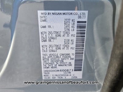 2024 Nissan Frontier PRO-4X