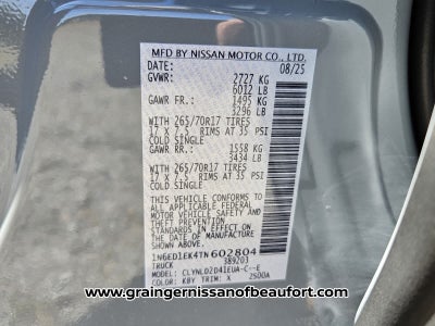 2026 Nissan Frontier PRO-4X