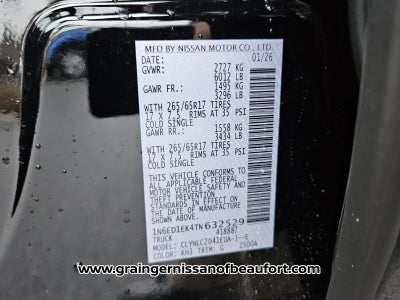 2026 Nissan Frontier SV