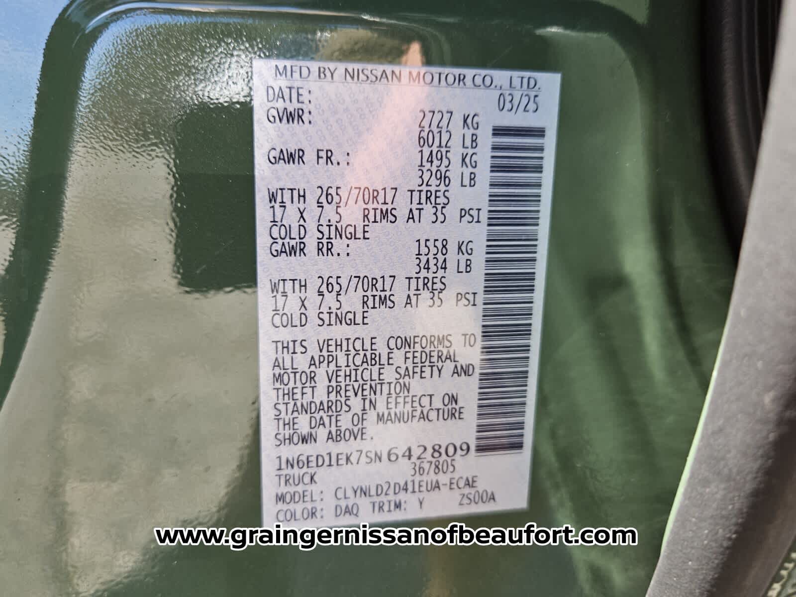 2025 Nissan Frontier PRO-4X