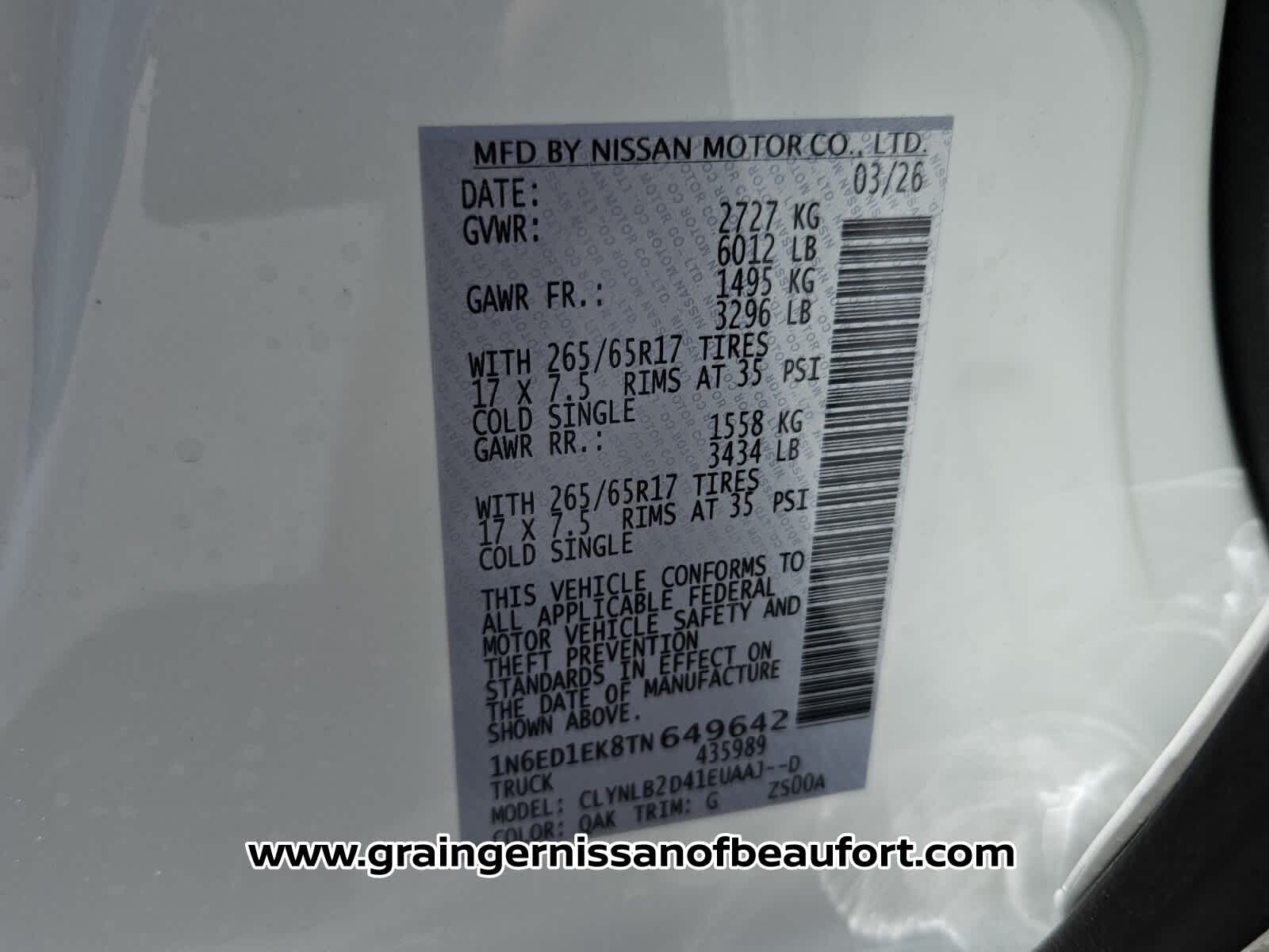 2026 Nissan Frontier SV