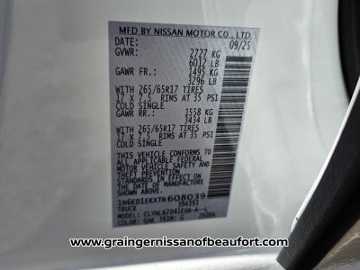 2026 Nissan Frontier SV