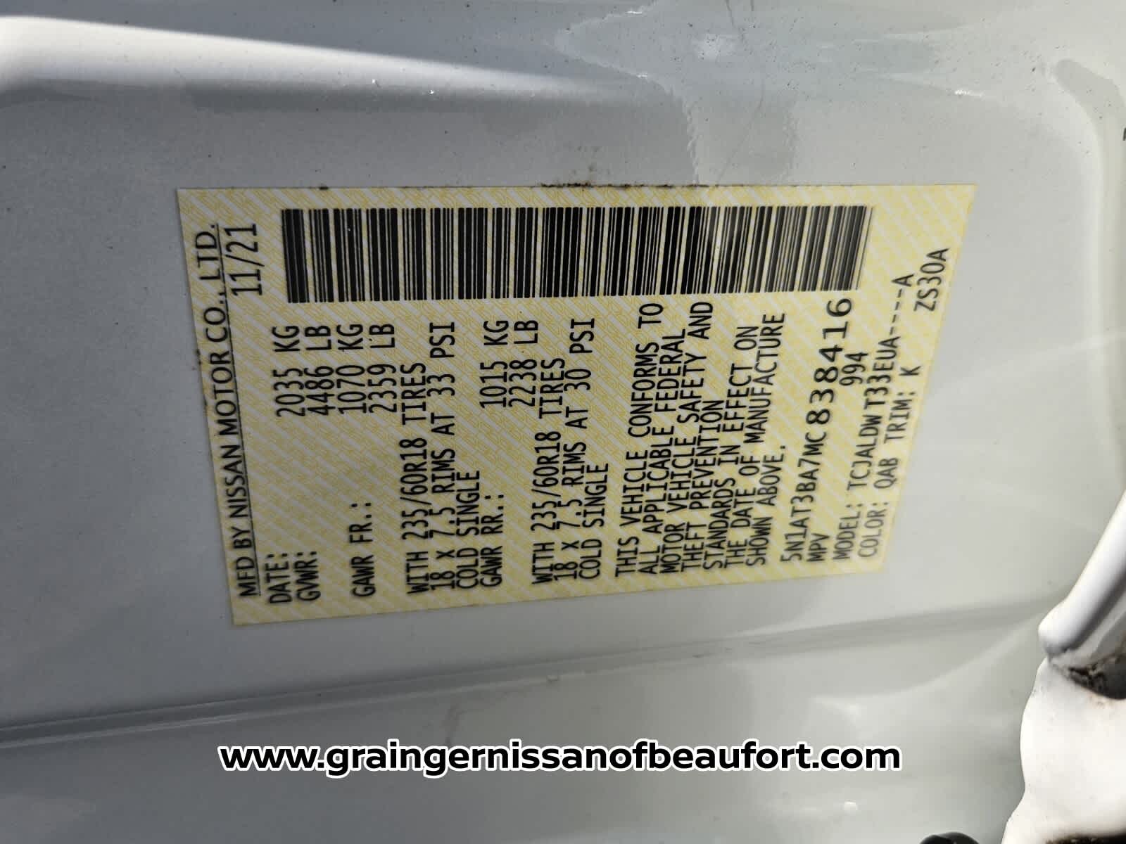 2021 Nissan Rogue SV