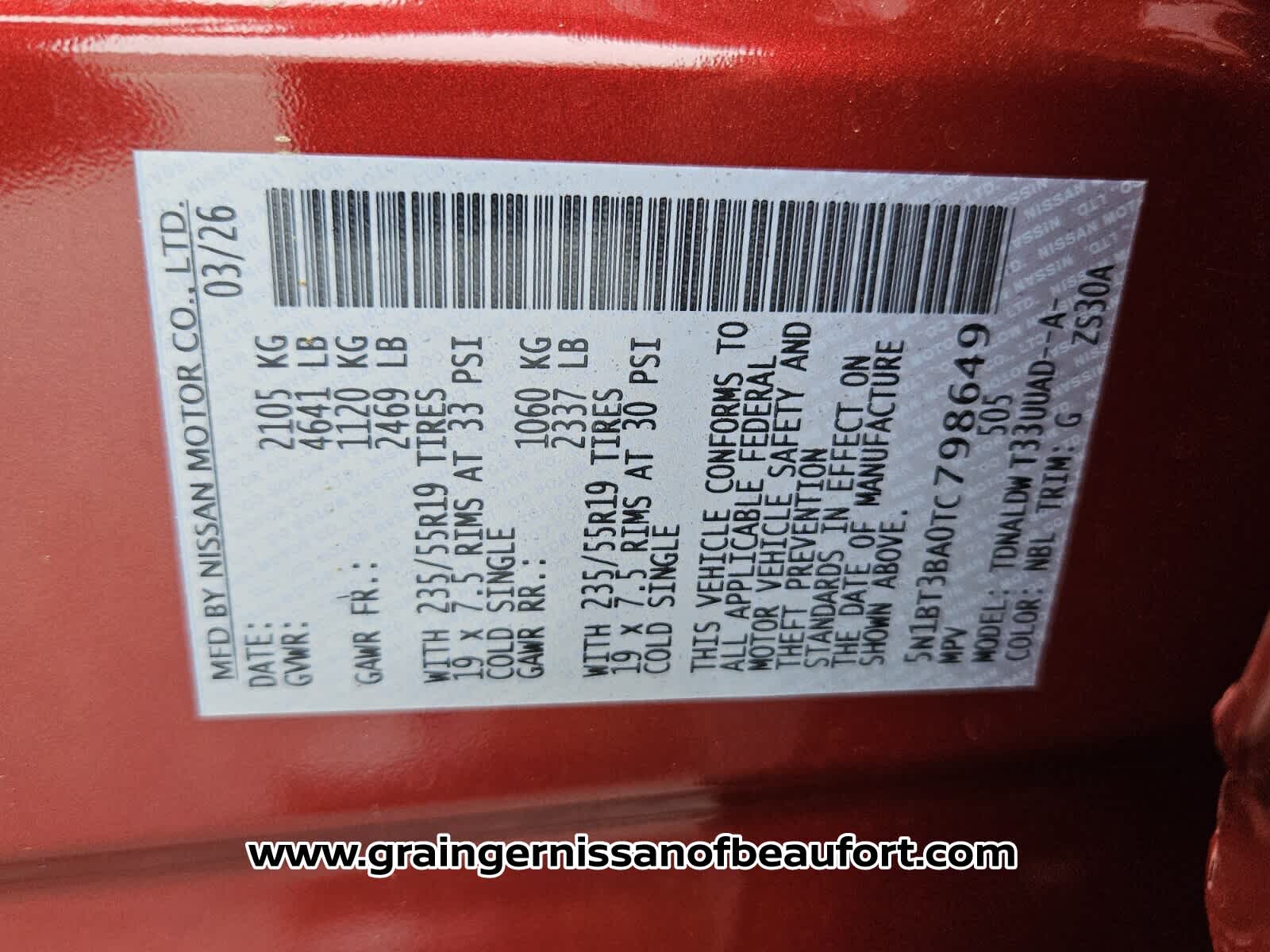 2026 Nissan Rogue Dark Armor