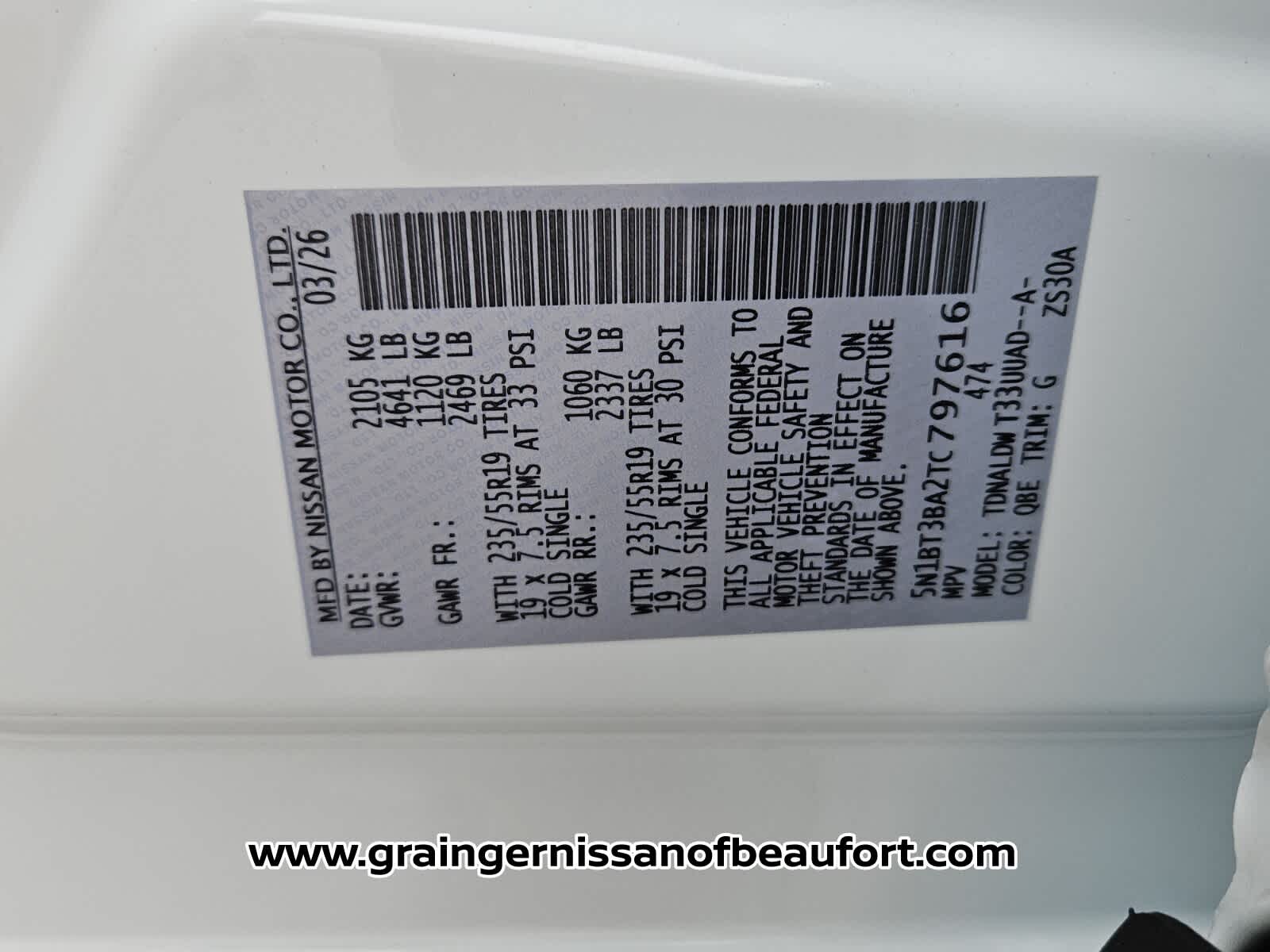 2026 Nissan Rogue Dark Armor