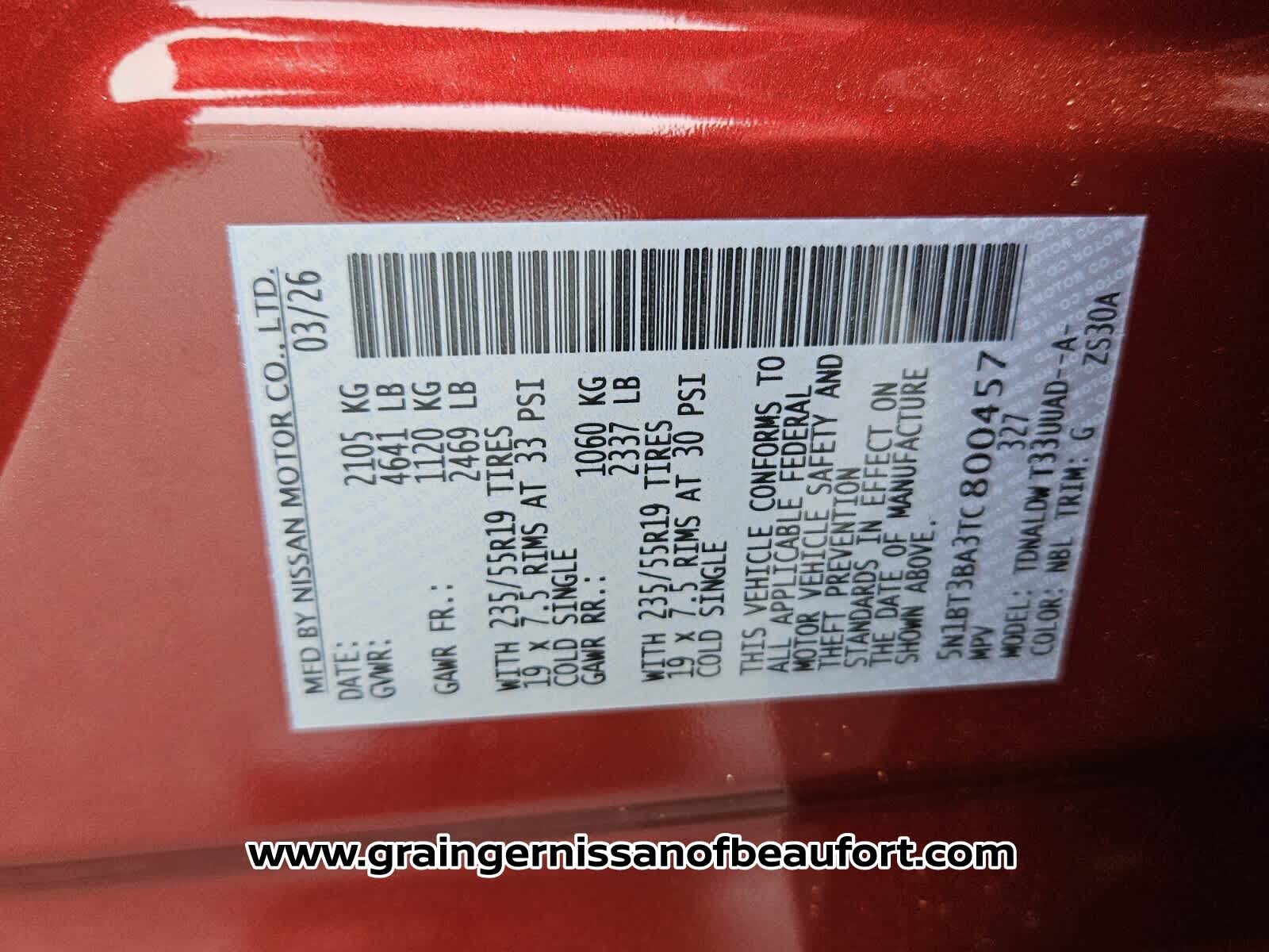 2026 Nissan Rogue Dark Armor