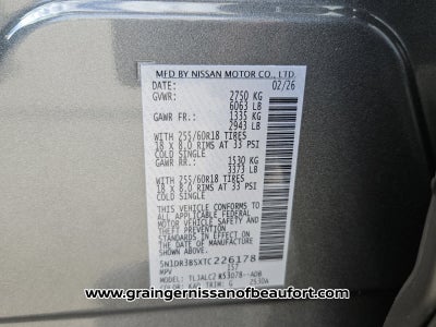 2026 Nissan Pathfinder SV