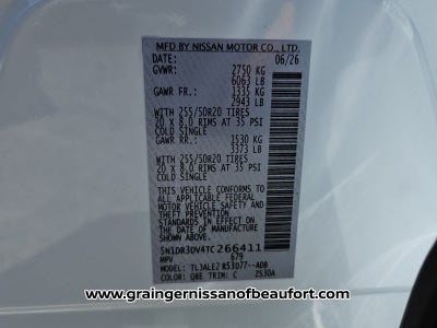 2026 Nissan Pathfinder Platinum