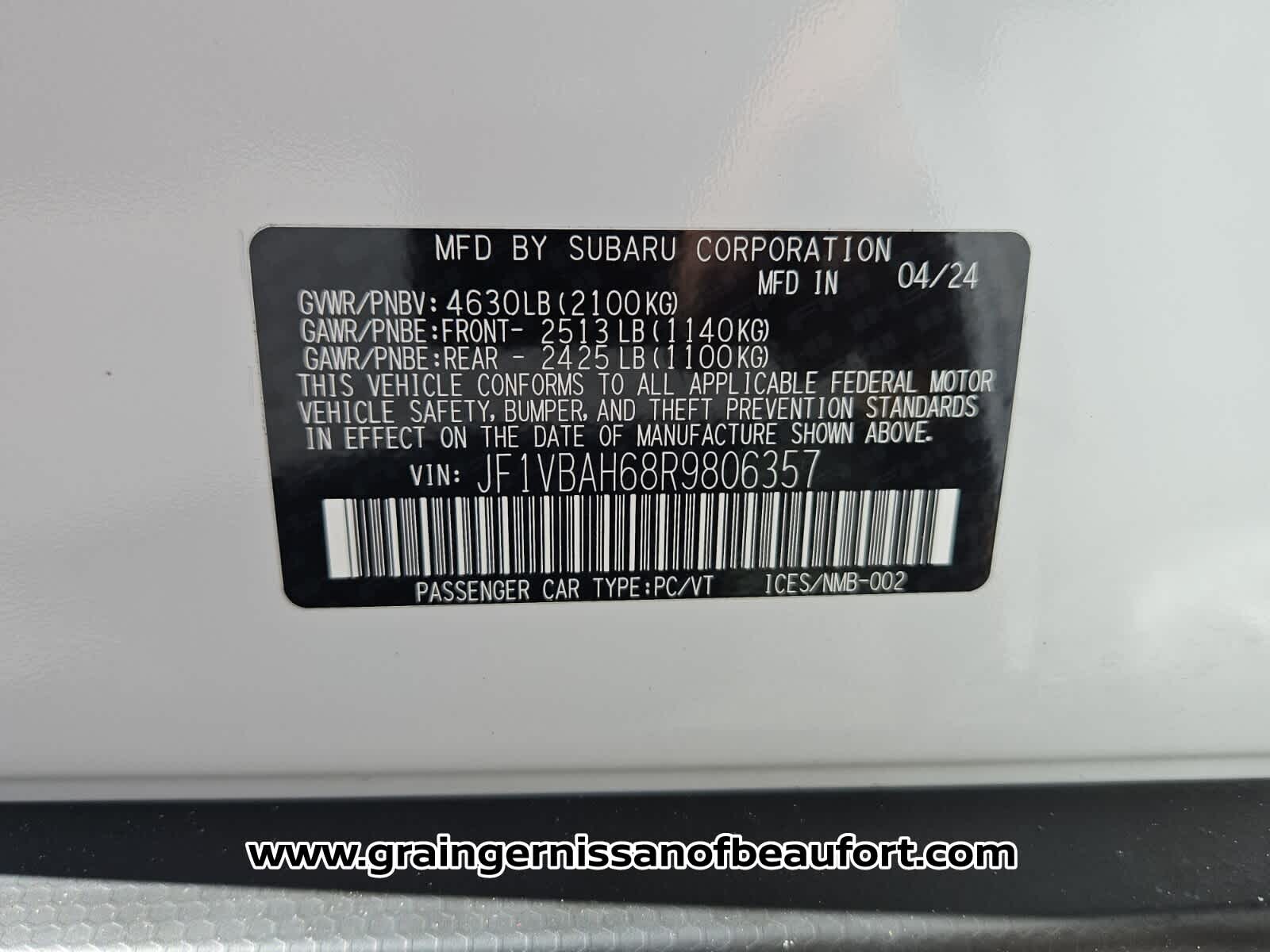 2024 Subaru WRX Premium