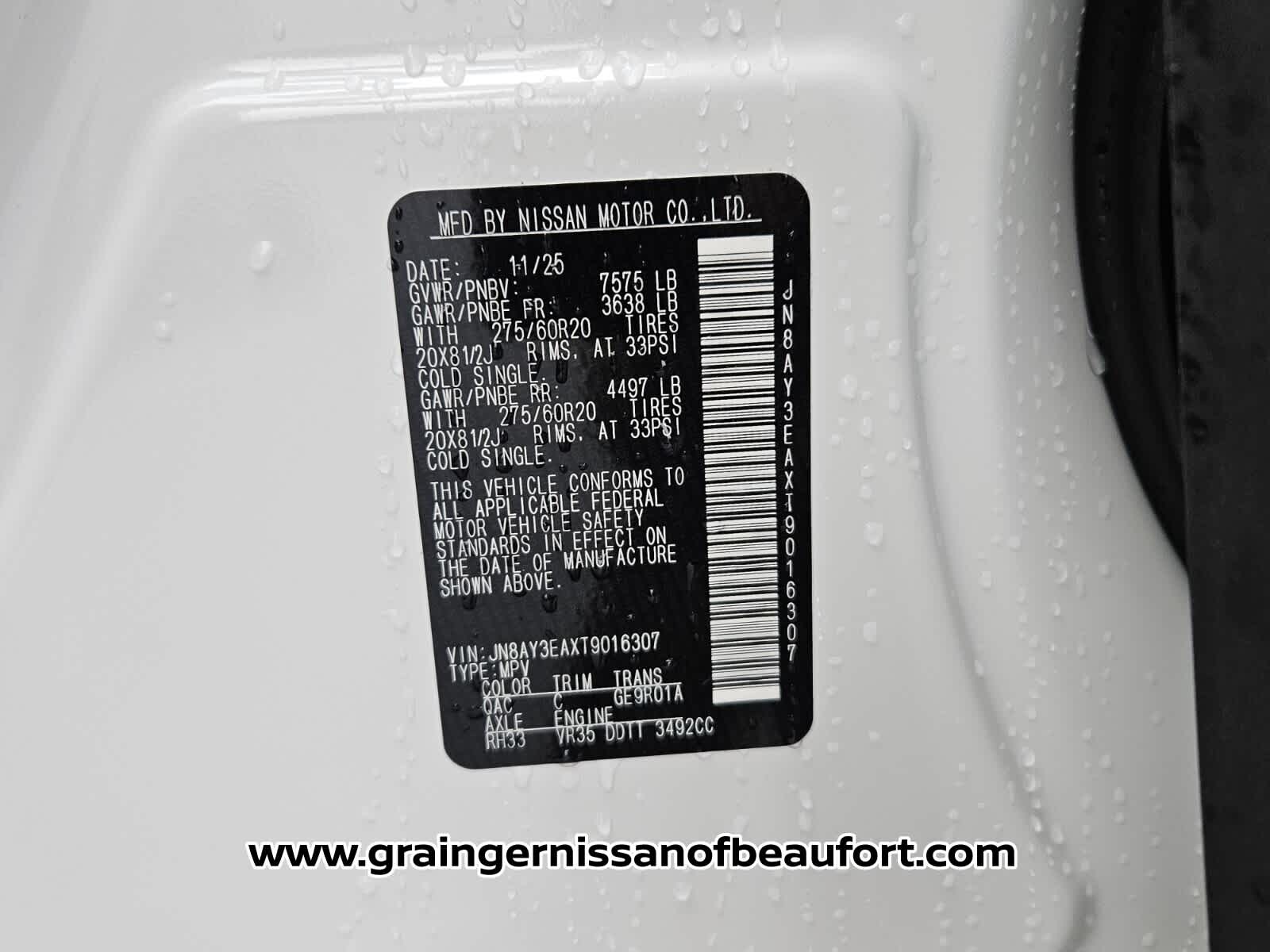 2026 Nissan Armada Platinum