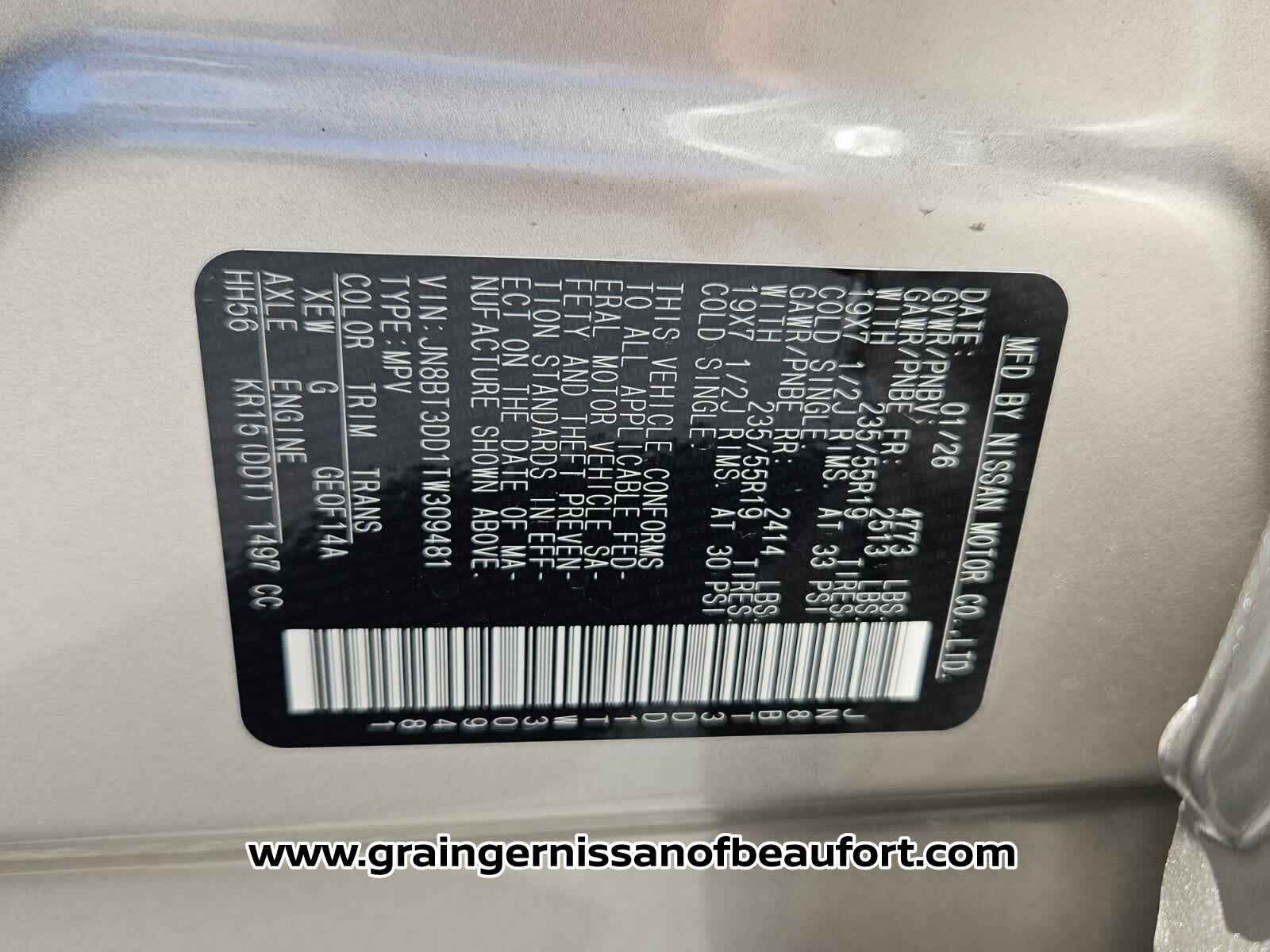 2026 Nissan Rogue Platinum