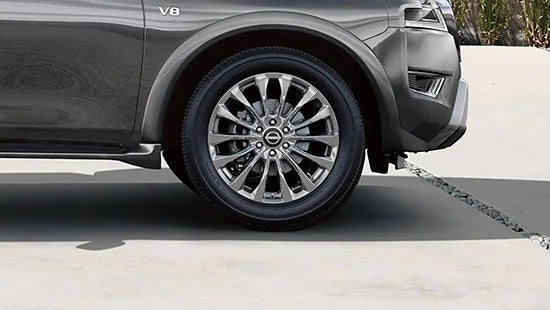 2023 Nissan Armada wheel and tire | Grainger Nissan of Beaufort in Beaufort SC